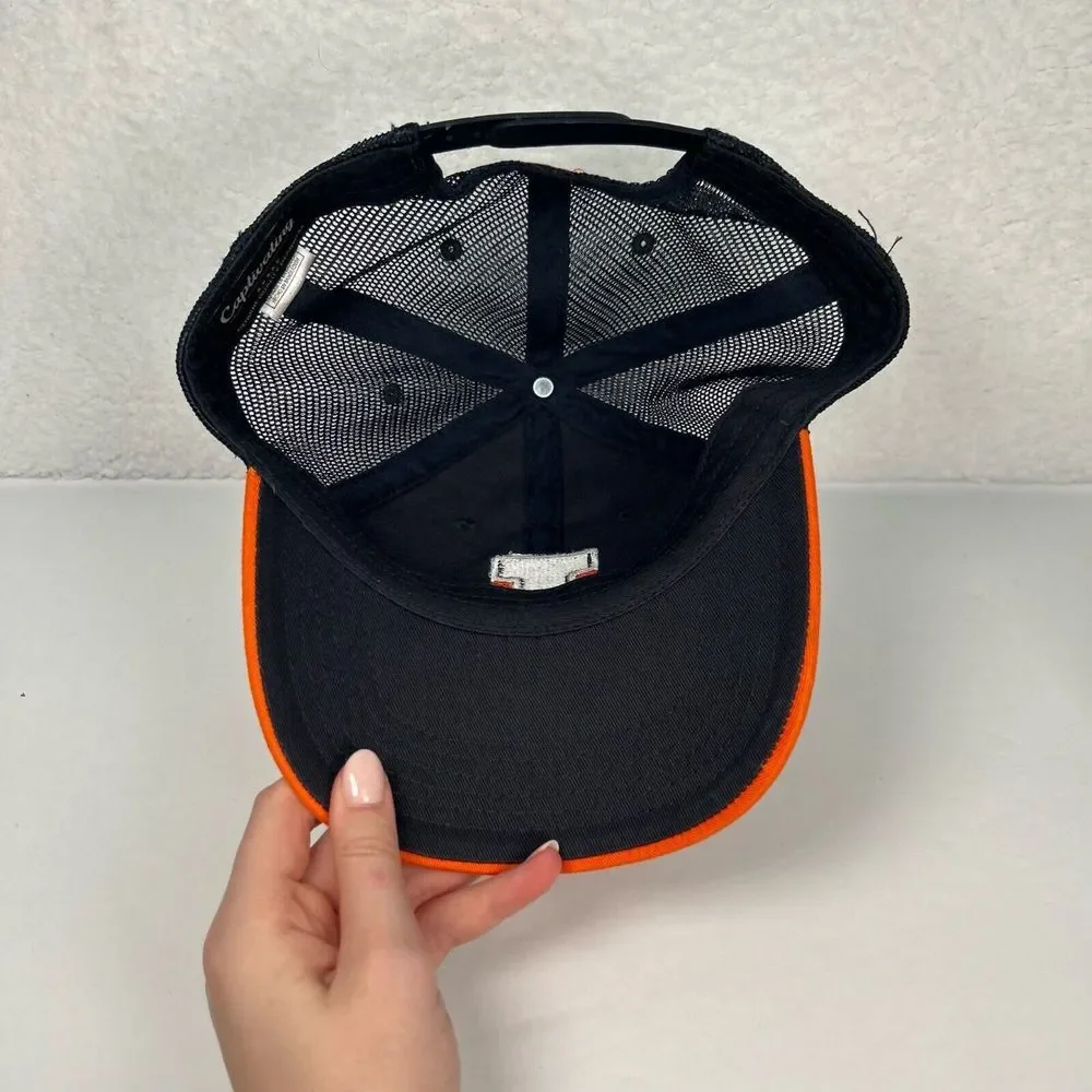 Illinois Fighting Illini Captivating Hat Cap Snapback Orange‎ Blue Mesh Back